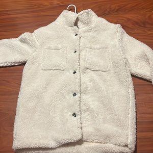 button up fleece sweater/coat